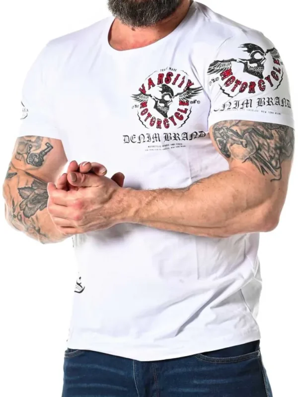 Varsity T-Shirt - Hvid^Cipo & Baxx Shop