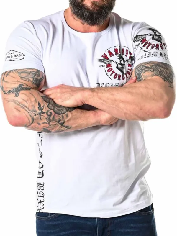 Varsity T-Shirt - Hvid^Cipo & Baxx Shop