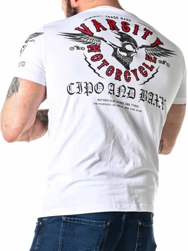 Varsity T-Shirt - Hvid^Cipo & Baxx Shop