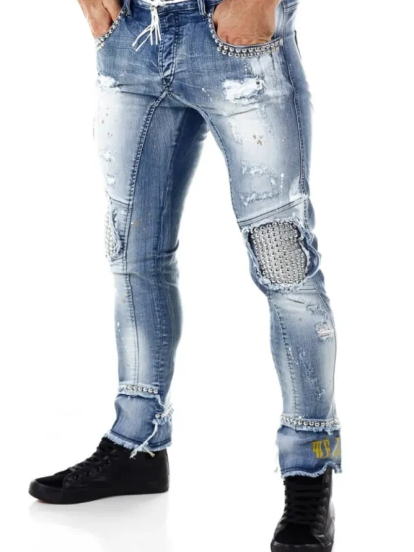 Zakai Jeans - Lyseblå^Kingz Online