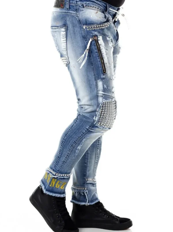 Zakai Jeans - Lyseblå^Kingz Online